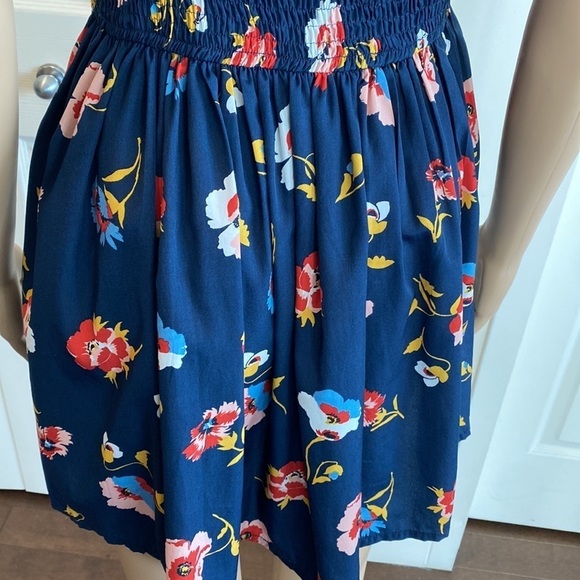 Band of gypsies - summer blue dress with flowers design - size medium - Picture 10 of 16